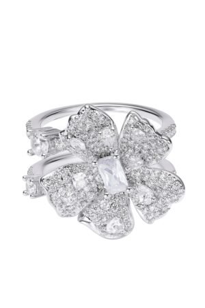 Diora Floral White Ring