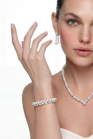 Amara Pearl and Crystal Bracelet
