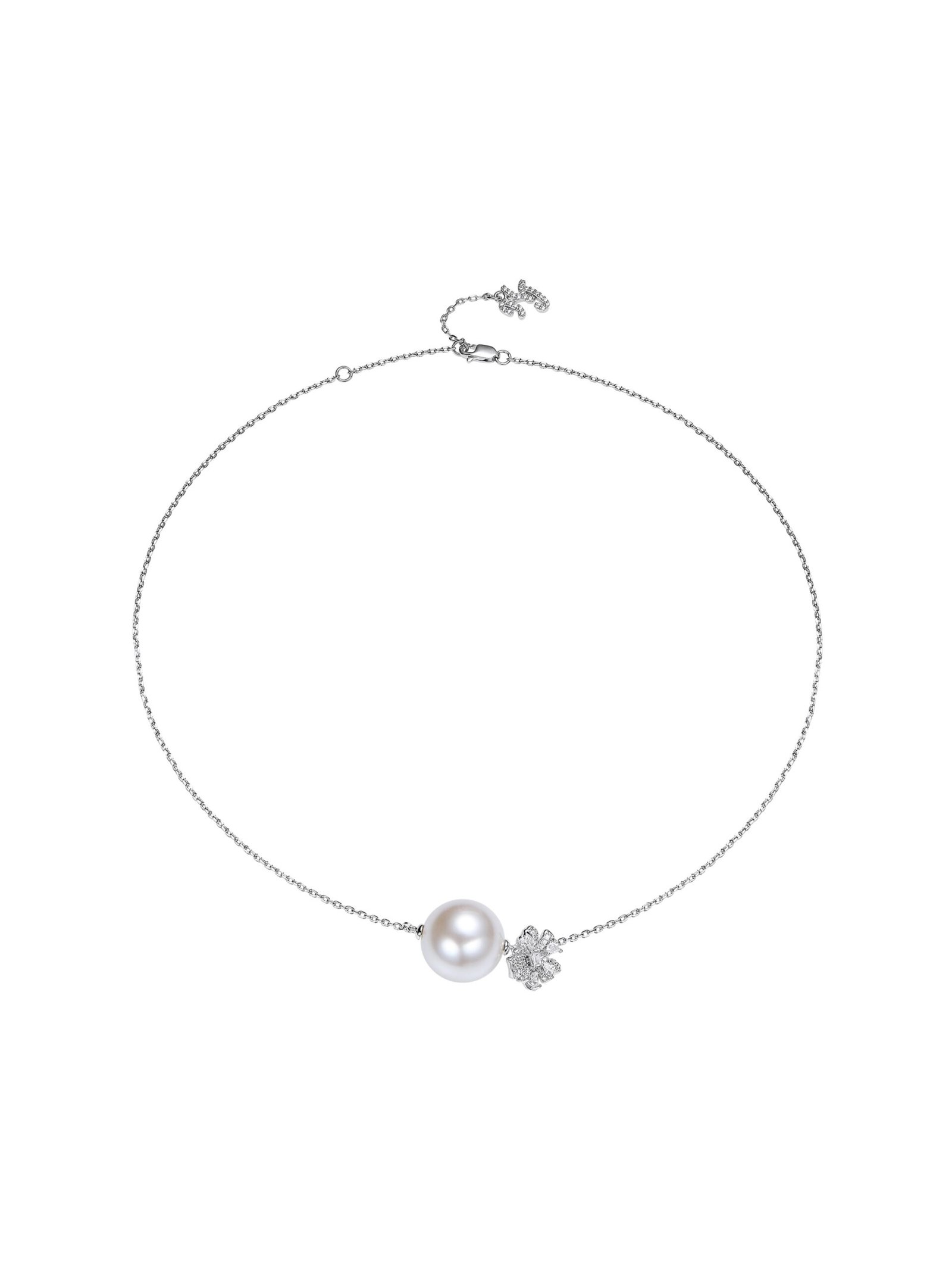 Lovelle Floral White Necklace
