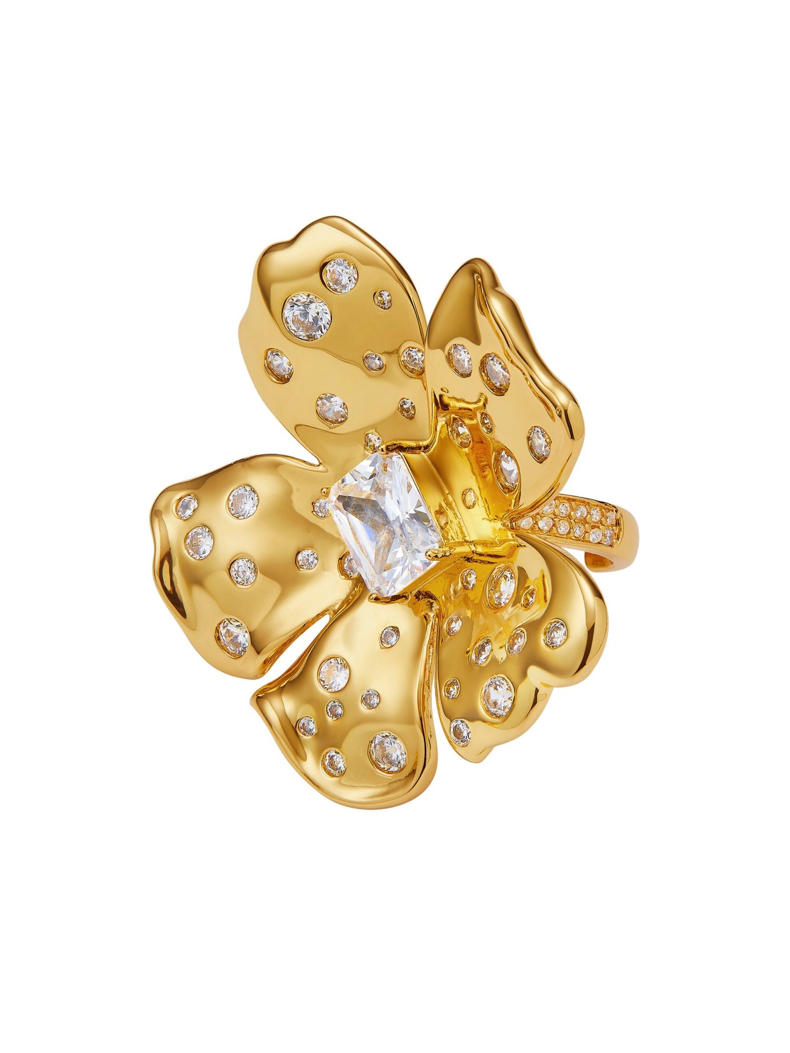 Talluah Floral Gold Ring - Image 3
