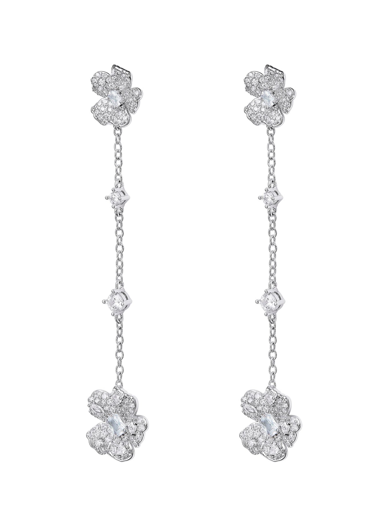 Fallon Floral Tassel Earrings - Image 2
