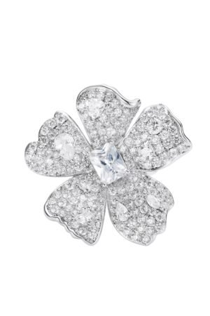 Lyra Floral White Ring